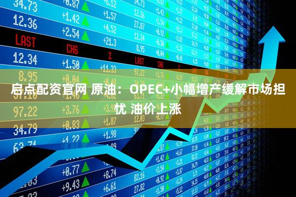启点配资官网 原油：OPEC+小幅增产缓解市场担忧 油价上涨