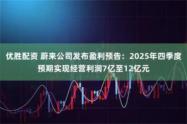 优胜配资 蔚来公司发布盈利预告：2025年四季度预期实现经营利润7亿至12亿元